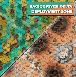 BattleTech: Tukayyid - Racice River Delta / Deployment Zone Mat