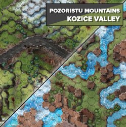 BattleTech: Tukayyid - Pozoristu Mountains / Kozice Valley Battle Mat