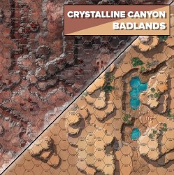 BattleTech: Alien Worlds - Crystalline Canyon Badlands Battle Mat