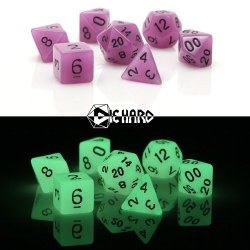 7-Set Glow in the Dark Purple