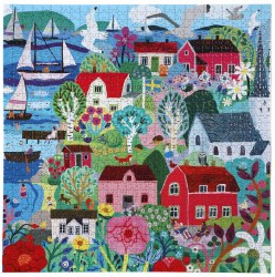 Square: Swedish Fishing Village - 1000pc Puzzle