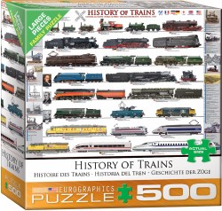 History of Trains 500pc Puzzle