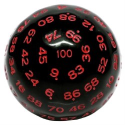 D100: Black Opaque with Red