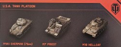 WoT: U.S.A. Tank Platoon (Sherman, M7 Priest, M18 Hellcat)