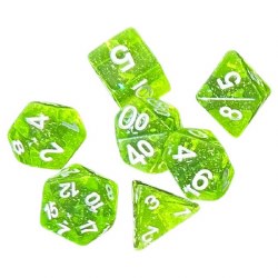 DCC: 14 Set : DCC: Greenstone Shards Dice Set