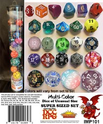 Multi-Color Dice of Unusual Si