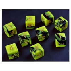 Elder Dice d6 Set: Yellow Sign