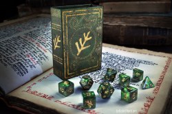 Elder Dice: Green Lovecraft Polyhedral Set