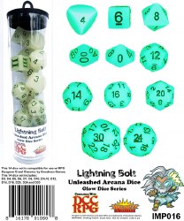 Lightning Bolt Unleashed Arcana Dice Set