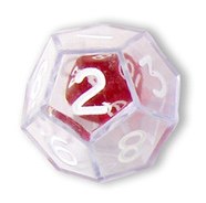 Transparent D12 Clear Double Die