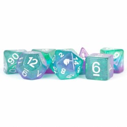 7-set Unicorn Resin Aurora Dice