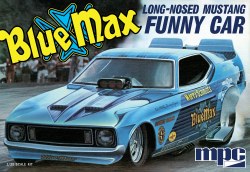 1/25 Blue Max Long Nose Mustang Funny Car Plastic Model Kit