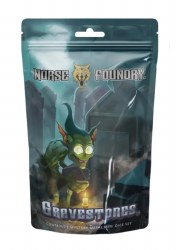 7-set Metal Mystery Dice Set - Gravestones