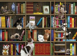 Kitty Librarians 1000pc Puzzle