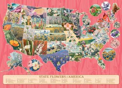 State Flowers of America 1000pc Puzzle