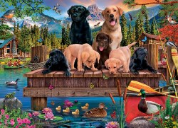 Pups and Ducks 350pc Puzzle