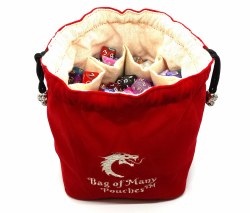 Dice Bag of Many Pouches - Red