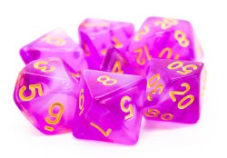 7-set Nebula - Light Purple Dice Set