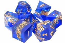 7-set Sharp Edged - Majestic Court Dice Set