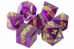 7-set Sharp Edged - Royal Rumble Dice Set