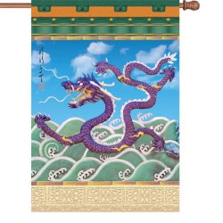 28 in. Flag - Imperial Dragon