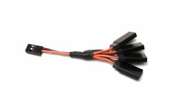 RX Power Splitter, Female Servo x 4
