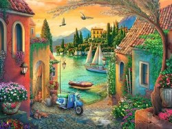 European Villa Views 750pc Puzzle