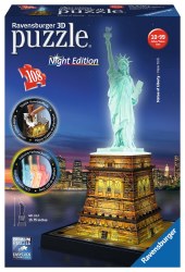 Statue of Liberty at Night  108pc 3D Puzzle