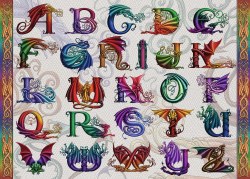 Dragon Alphabet 1000pc Puzzle