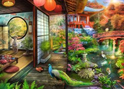 Kyoto Japanese Garden Teahouse 1000 Piece Puzzle