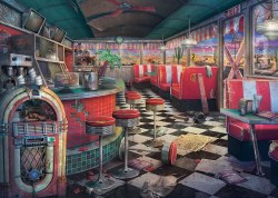 Abandoned Places: Decaying Diner 1000 Piece Puzzle