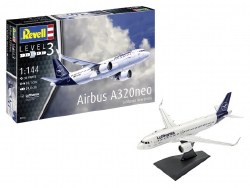 1/144 Airbus A320  Neo Lufthansa Plastic Model Set with paint & glue