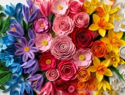 Quilted Flower Garden 500pc Puzzle