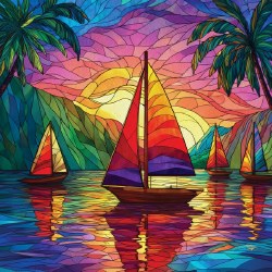 Tropical Sailing 500pc Puzzle