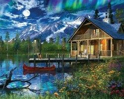 Moon Cabin Retreat 1000pc Puzzle