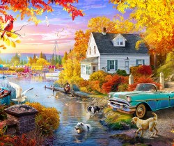 Lakeside Fall Retreat 1000pc Puzzle