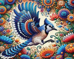 Blue Jay in Summer 1000pc Puzzle