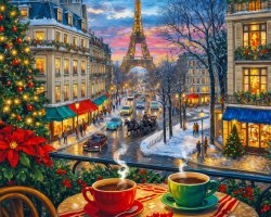 Christmas in Paris 1000pc Puzzle