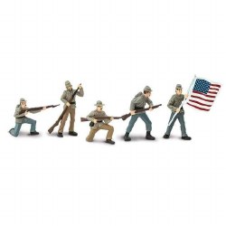 Toob - Civil War Confederate Soldiers  #1 (5 pcs)