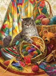 Kitten and Wool 1000pc Puzzle