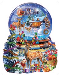 Shaped: Christmas Snow Globe - 1000pc Puzzle