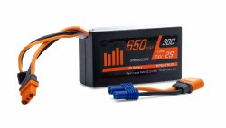 7.4V 650mAh 2S 30C Mini Lipo Battery: IC2