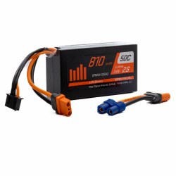 810mAh 2S 7.4V 50C Mini LiPo;