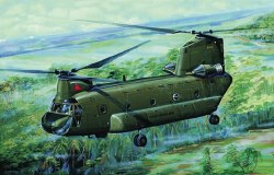 1/72 CH47A Chinook Medium-Lift Helicopter Plastic Model Kit