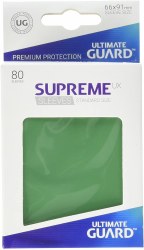 Supreme UX Card STD Sleeves - Green, (80ct)