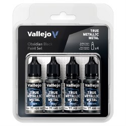 True Metallic Metal: Obsidian Black Paint Set