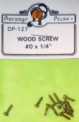 Wood Truck Screws #0 x 1/4"