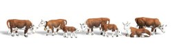 Hereford Cows - HO Scale