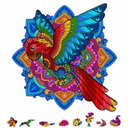Shaped: Parrot 200pc Wooden Puzzle