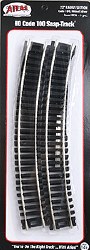 Code 100 22 Radius N/S set of 6 HO Scale